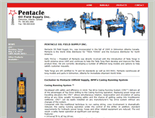 Tablet Screenshot of pentacleoilfield.com